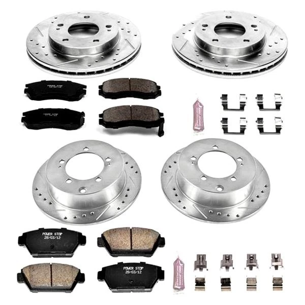 PowerStop K682 Brake Kit For Mitsubishi Eclipse 1990-1993 Front Rear Foto 2 de 4