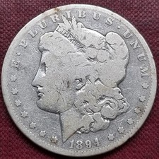 1894 S Morgan Dollar $1 Silver Coin RARE Circulated #93187