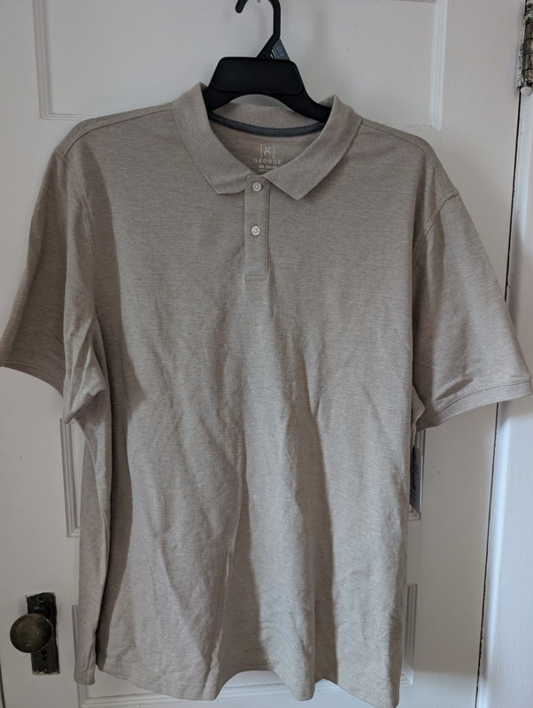 George Heather Beige Polo Size 3xl