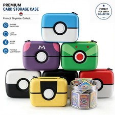 Storage Hard Case 400+ Capacity for Pok&eacute;mon Trading Cards Holder Box Organizer
