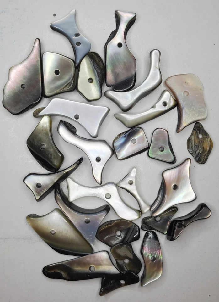 珠宝或工艺品黑色/灰色珍珠母珠 — 第 2/3 张图片