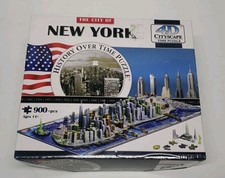 New York City Skyline Time Puzzle 4D History Over Time Open BOX Sealed Pieces