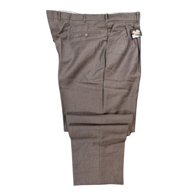 Context Trousers Mens 44 Brown Excellent Pleated Front Made in Canada