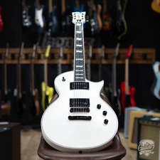 ESP E-II Eclipse EMG Electric Guitar w/ Case – Snow White Satin (B-stock)
