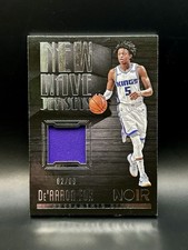 De'Aaron Fox 2017-18 Panini Noir New Wave Rookie Jerseys /99 Sacramento Kings