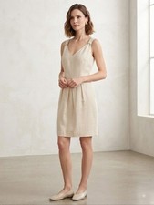 Talbots Cream Colored Dress Knee Length Size 12