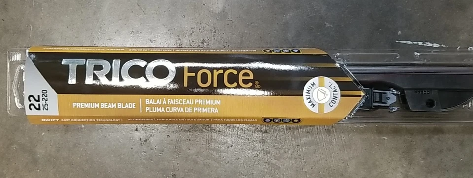 Paquete de 5 escobillas limpiaparabrisas Trico Force 25-220 Premium Beam 22" Foto 2 de 4