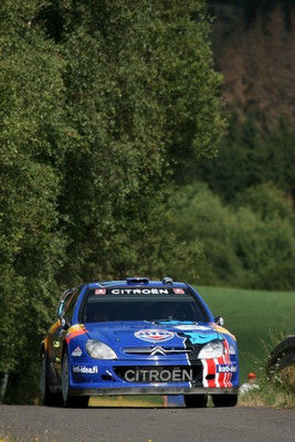 Toni Gardemeister (FIN) Citroen on the shakedown stage WRC 2006 Old Photo