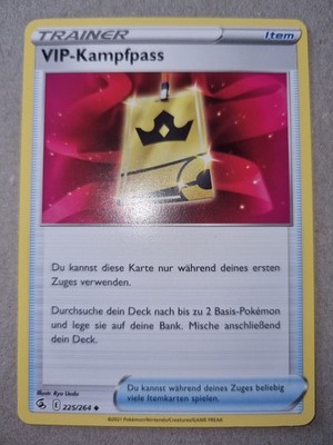 Pokémonkarte VIP-Kampfpass 225/264 Fusionsangriff Deutsch Original