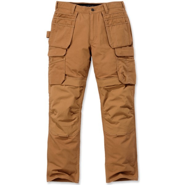 Carhartt 103337 Relaxed Fit Cargo Work Trousers, Brown 38"" x 34""