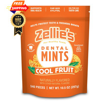Zellie's  100 Xylitol Cool Fruit Mints Breath  540 Count Pack of 1 