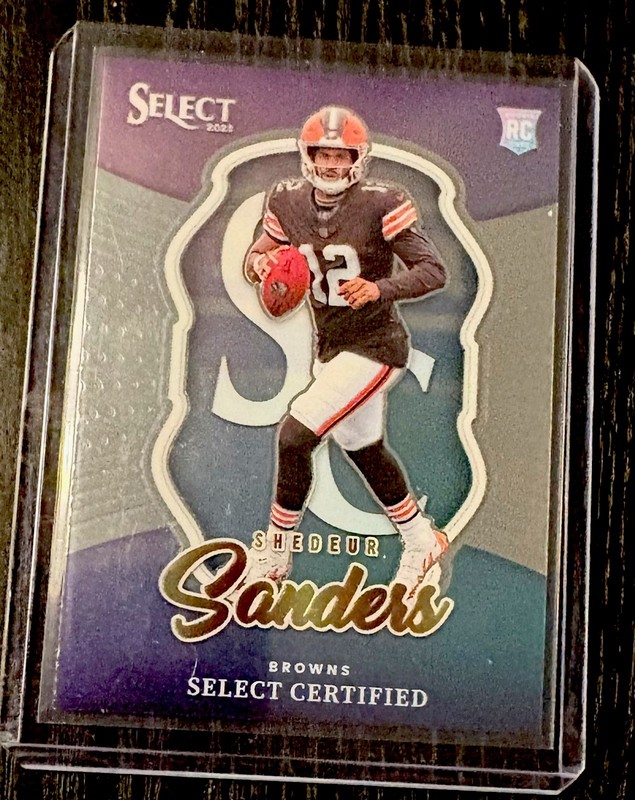 2025 Panini Select Shadeur Sanders Select Certified Insert #12 Browns QB RC