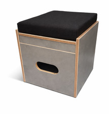 Toiletten Hocker Porta Potti 145/345 inkl. Polster schwarz ohne Toilette