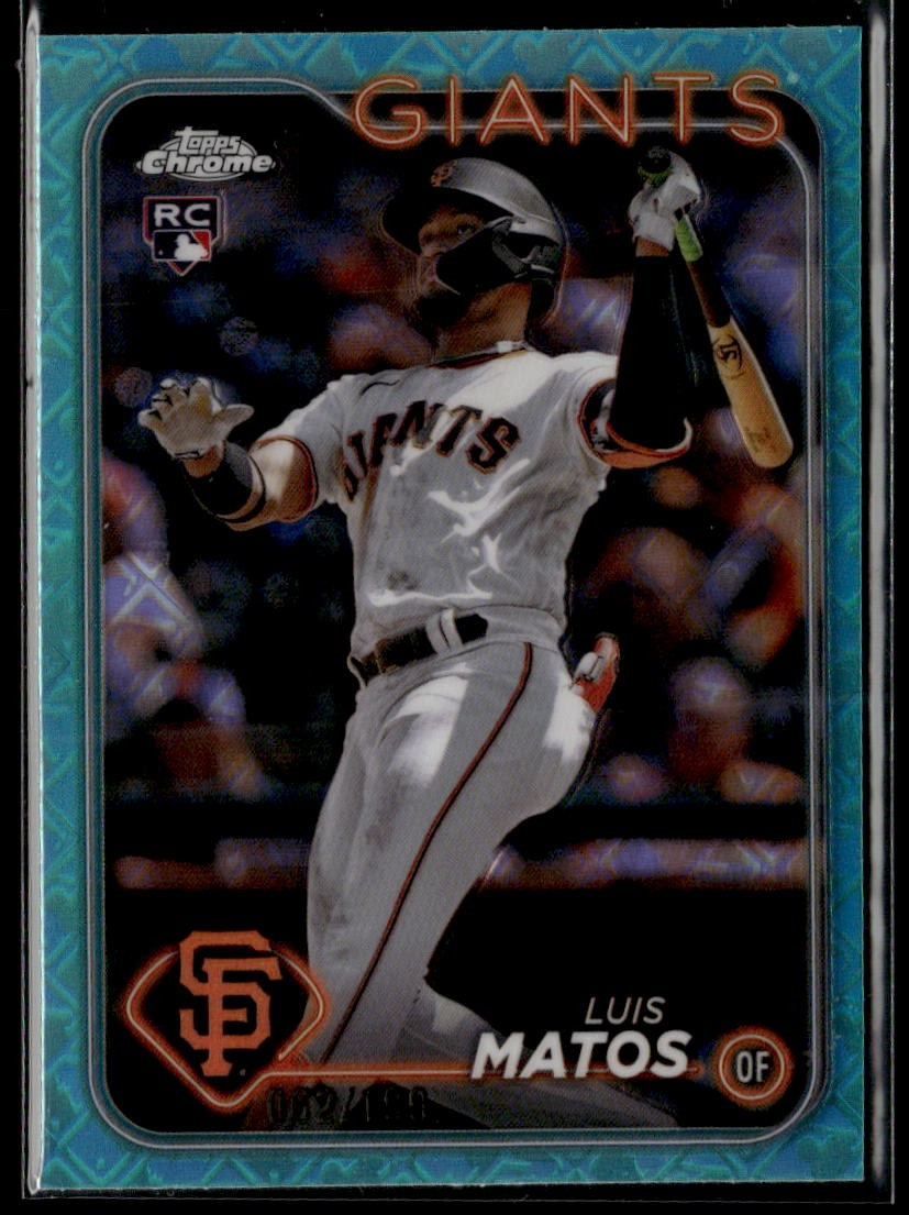2024 Topps #28 Luis Matos Aqua /199 rc