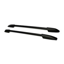 Fits 08-13 T Oyota Highlander OE Style Black Top Roof Rack Side Rail Bars - 2PCS