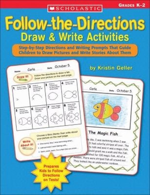 Follow-the-Directions Draw and Write Activities : Step-by-Step Di