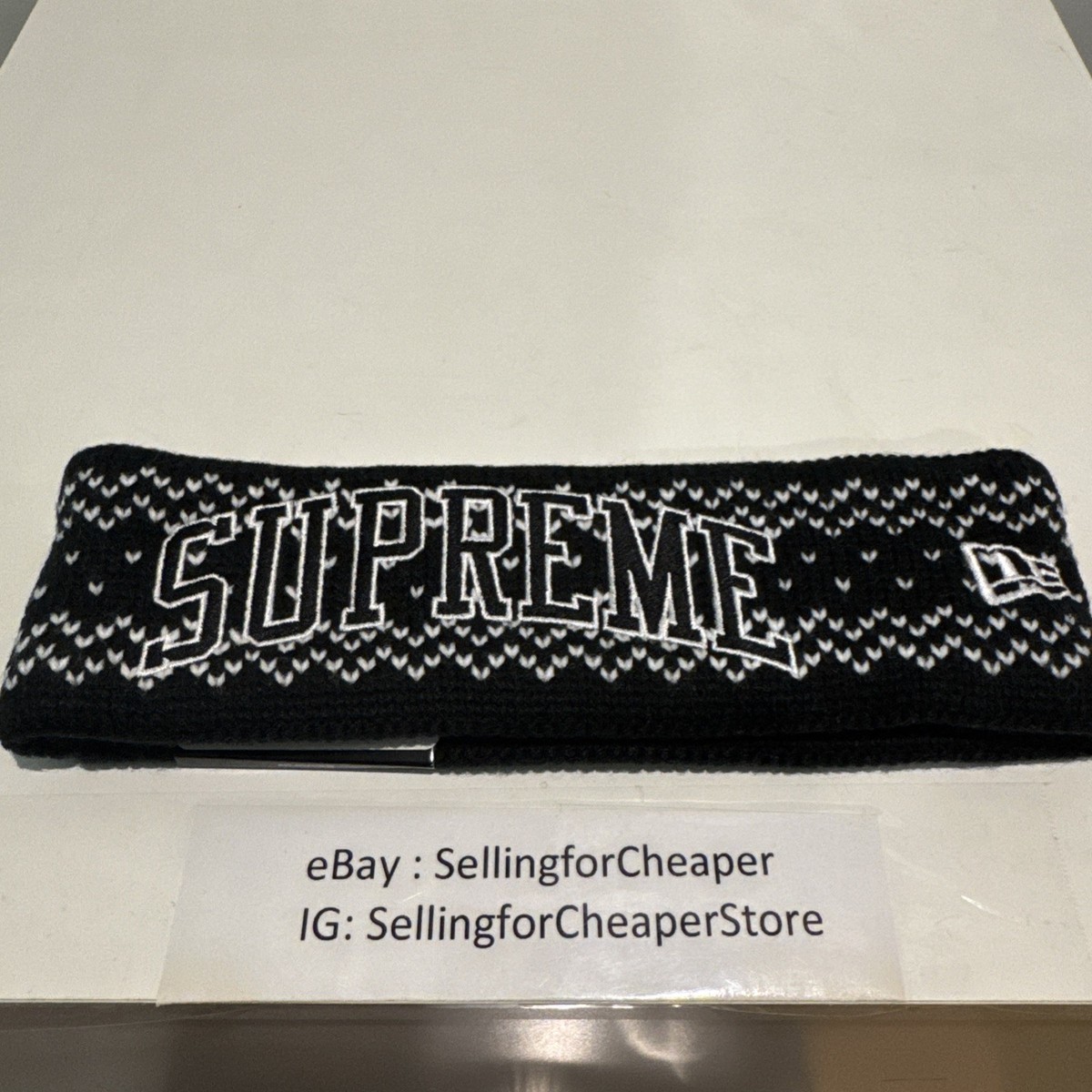 帽子 Supreme New Era Arc Logo Headband 17FW NEW Supreme New Era Arc Logo Headband FW17 Black 2017 | eBay