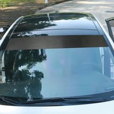 Car Windshield Banner Sun Strip Tint Matte Black Vinyl Sun Visor Decal for