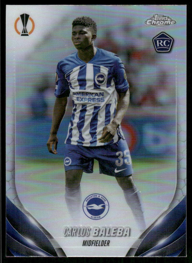 2023-24 Topps Chrome UEFA Club Competitions #113 Carlos Baleba Refractor