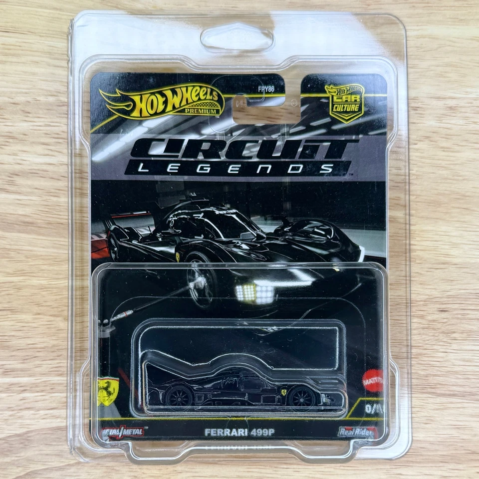 Hot Wheels Premium Car Culture 2025 Circuit Legends Ferrari 499P 0/5 Chase Black - Image 2 of 2