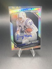 2025 Panini Prizm Black #6 Lenny Moore SILVER Autograph (AU)
