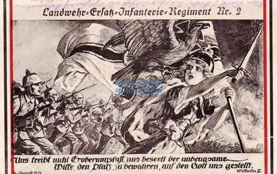 AK Landwehr-Ersatz-Infanterie-Regiment Nr. 2 n. ... Salzwedel Germania
