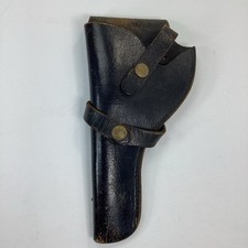 Brauer Bros Leather Gun Holster Vintage Black 10" H6