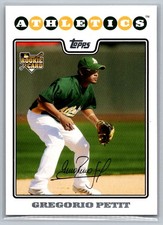 Gregorio Petit 2008 Topps Updates & Highlights Oakland Athletics #UH267 RC