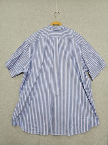 Polo Ralph Lauren Shirt Mens Button Down Size 3XLT Blue Stripe Flesh Pony - Picture 8 of 10