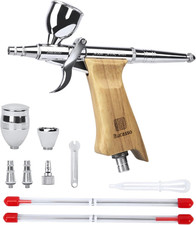 Airbrush Guns for Painting, Double Action Trigger Airbrush Kit with 0.3Mm/0.5Mm/