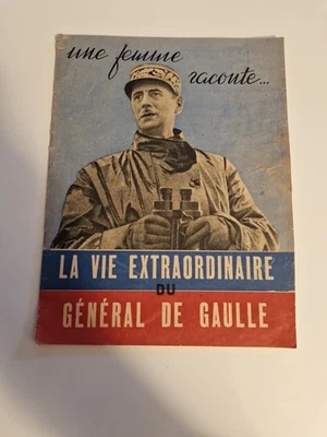 GENERAL DE GAULLE LIVRE LIVRET ANCIEN 1945 PHOTO GUERRE MILITAIRE WW2 ARMÉE  - Photo 1/4