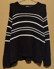 Vintage Polo Ralph Lauren Knit Striped Sweater 100 Linen - Mens Size Large