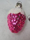 VTG Pink Or Faded RedGlass Pine Cone Ornaments,  Silver,  Pink Snow Capped Grap — photo 6