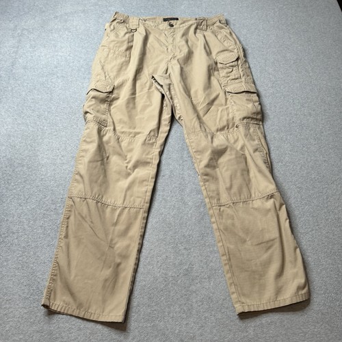 5.11 Tactical TacLite Pro Pants Mens 40x34 Beige Rip Stop Cargo Workwear Adult - Picture 2 of 12