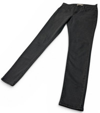 Levi's 710 Super Skinny Jeans Women's 28 Faded Black Charcoal Gray Denim Pants