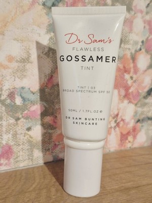 Dr Sam's Flawless Gossamer getönter Sonnenschutz LSF 50 Tönung 03 brandneu