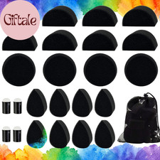 Face Paint Sponges Kit Finger Painting Sponge Synthetic Artist Sponges Petal Dro