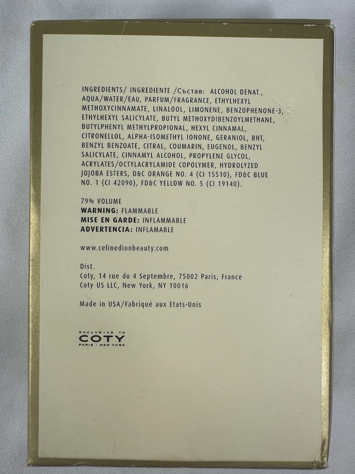 Редкая туалетная вода-спрей Celine Dion Signature 1 жидкая унция 30 мл новая с коробкой - Изображение 3 из 4