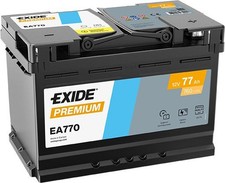 Exide EA770 12V 77Ah 760A Car Battery � Premium Starter Battery � Motor Synergy