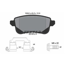 Satz Bremsbeläge Bremsklötze hinten für Renault Talisman LP KP id56416