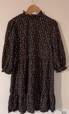 ONLY Neon & Nylon Textured Crepe Ditsy Floral Smock Dress – Fits UK 12 / L