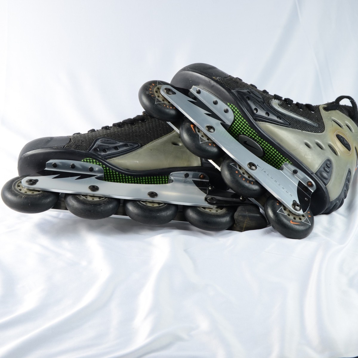 Nike Zoom Air Inline Skates, Rollerblades, Black and Silver with Orange Swoosh Rollerdad News | A first look at the new @justdohockey @nike  main image 2