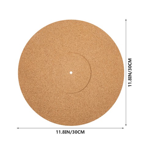 2 Pack Cork Record Mat Turntable for Vinyl Records Player Platter - Picture 3 of 12