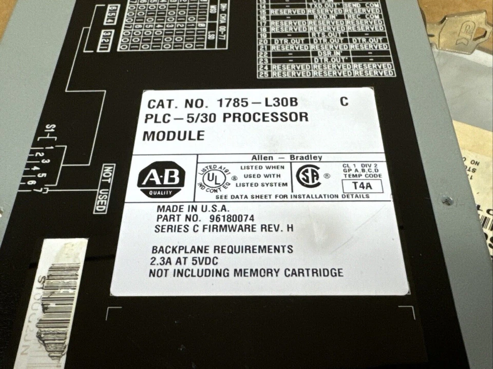 NEW PLC 1785-L30B /C New AB PLC-5/30 PROCESSOR MODULE 1785 L30B Ser C - Image 2 of 4