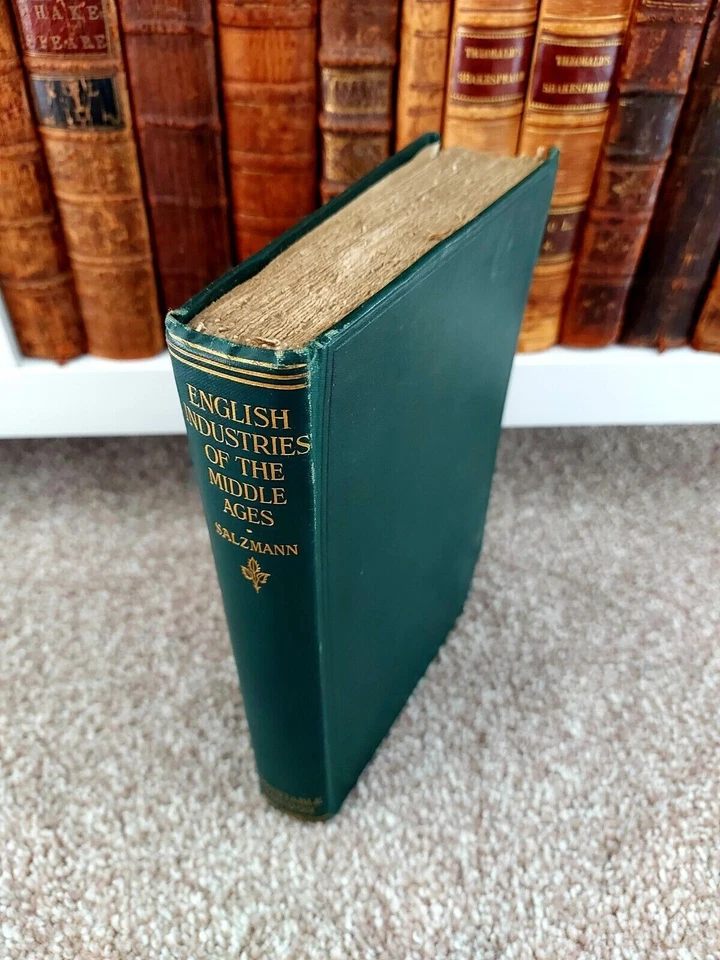 1913 - English Industries of the Middle Ages, Salzmann, Medieval England History - Image 3 of 4