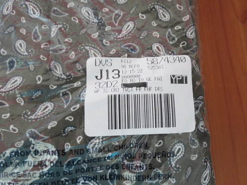 Abito midi pullover girocollo manica 3/4 Lands' End NUOVO cotone verde paisley taglia PL - Foto 5 di 22