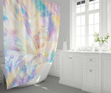 Fairy shower curtain girly shower curtains glittery shower curtain girls bath