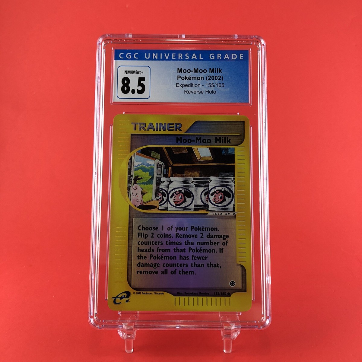 おまけの専用 ラッキー55】moomo Pokemon Moo-Moo Milk CGC 8.5 Reverse Holo