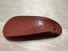 Very Old  Plastic Advertising Shoe Horns L.A. Foley 5" Long