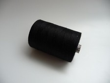 Persenningstoff N&auml;hgarn Persenning Markise Neu Farbe SCHWARZ Fb.1 25/3 500m